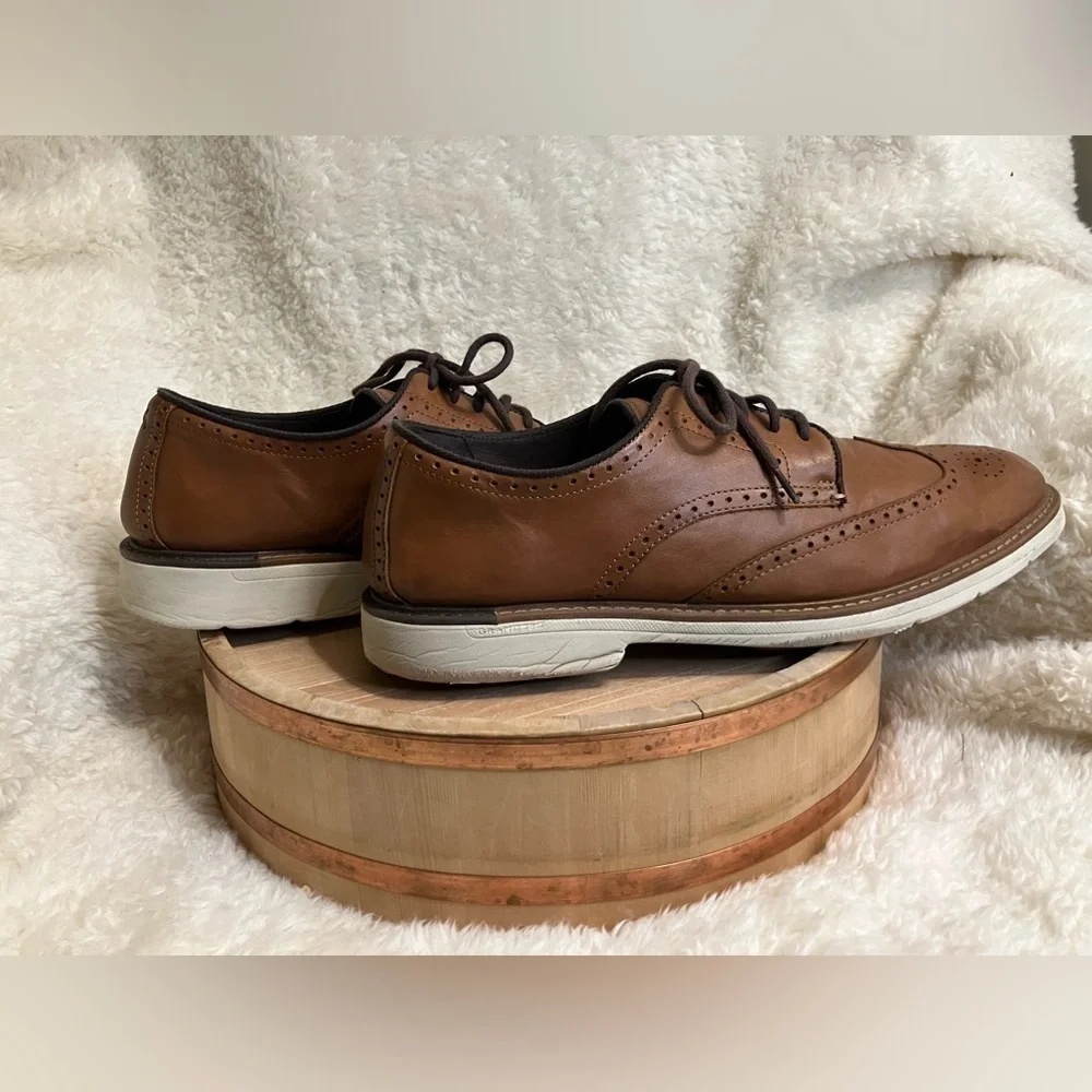 Cole Haan Men's Tan Brown Laced Dress Business Oxfords Size 13